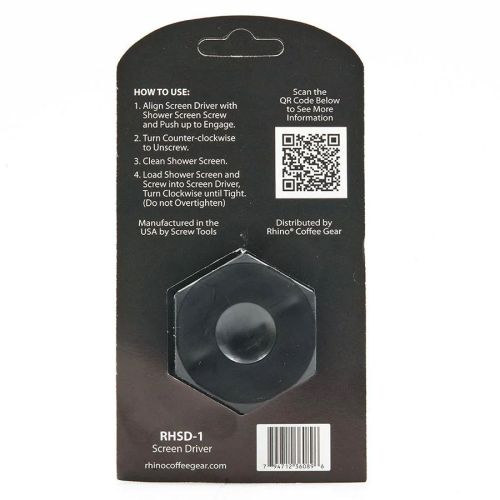Rhino Coffee Screen Driver in der Verpackung